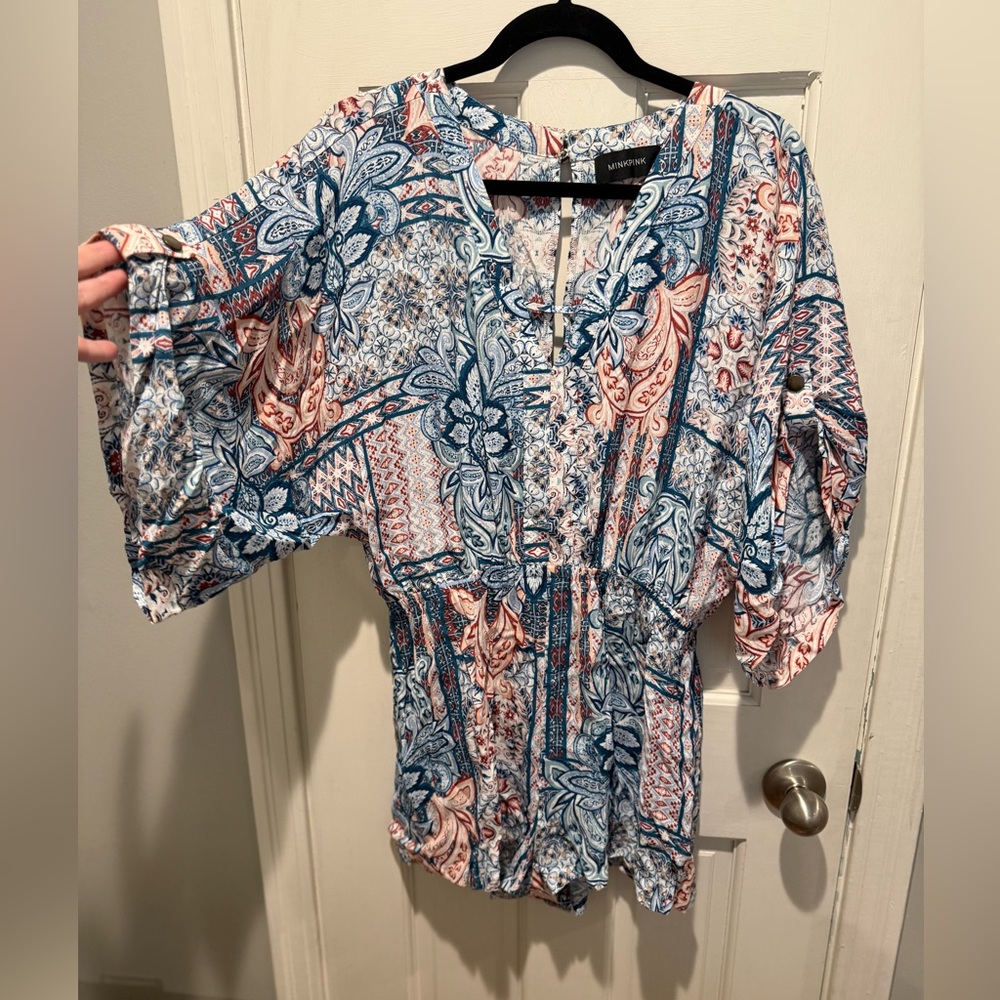 Minkpink patterned romper - image 1